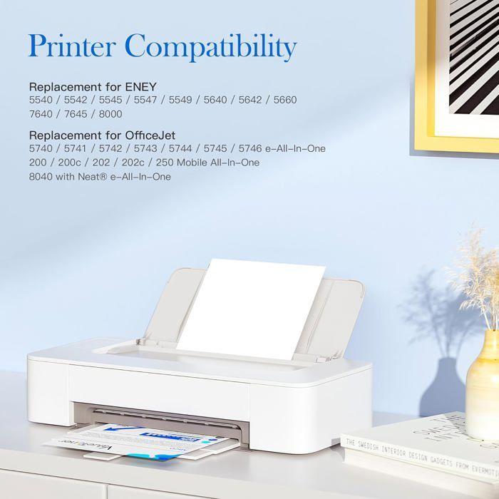 62XL Cartouches d'encre Remplacement pour HP 62 pour HP Envy 5540 5640 5642 5644 5646 7640 5660 7644 pour OfficeJet 250 200 5740