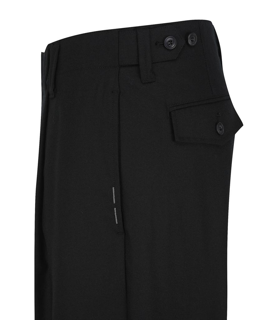 SIECLE Loose Wool Trousers (Black)