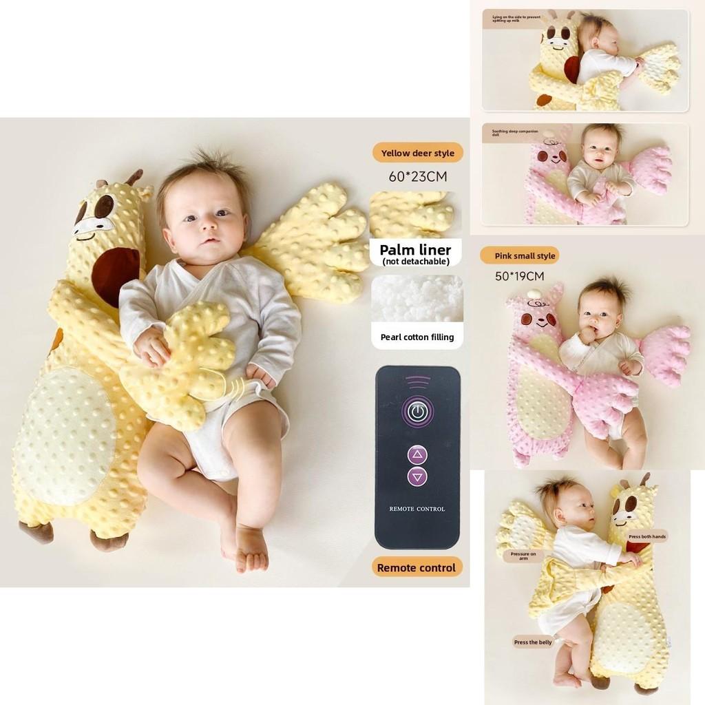 Giraffe Shape Baby Sleep Aid Pillow Hand Palm Toy With Pearl Cotton Filling For Newborns And Infants