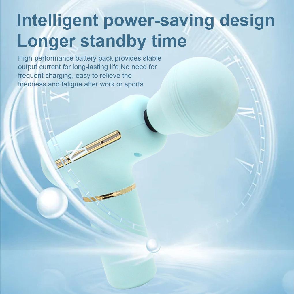 Electric Fascia Massager Fitness Rechargeable Muscle Massage Adjustable Portable Deep Back Neck Shoulder Relaxation