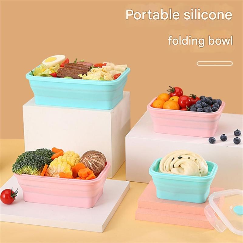 Food Container Microwave Safe Easy Space Saving Design for Kitchen Office Travel
