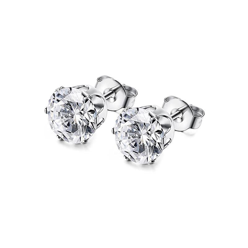 1 Pair Different Types Shape Unisex Silver Color Stainless Steel Piercing Earring For Women Men Punk Gothic Barbell Earring