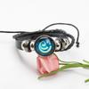 Genshin Impact Element Eye Braided Leather Bracelet, Adjustable Anime Wristband for Fans