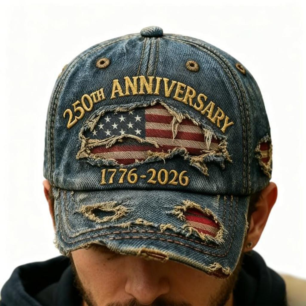 Men's And Women's Commemorative Hat, Distressed Adjustable Sun Hat, Fun Hat