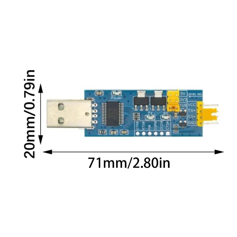 FT232RL USB To TTLs Serials Converters Module With Multiple Voltages Outputs For Microcontroller Programming And Debugging