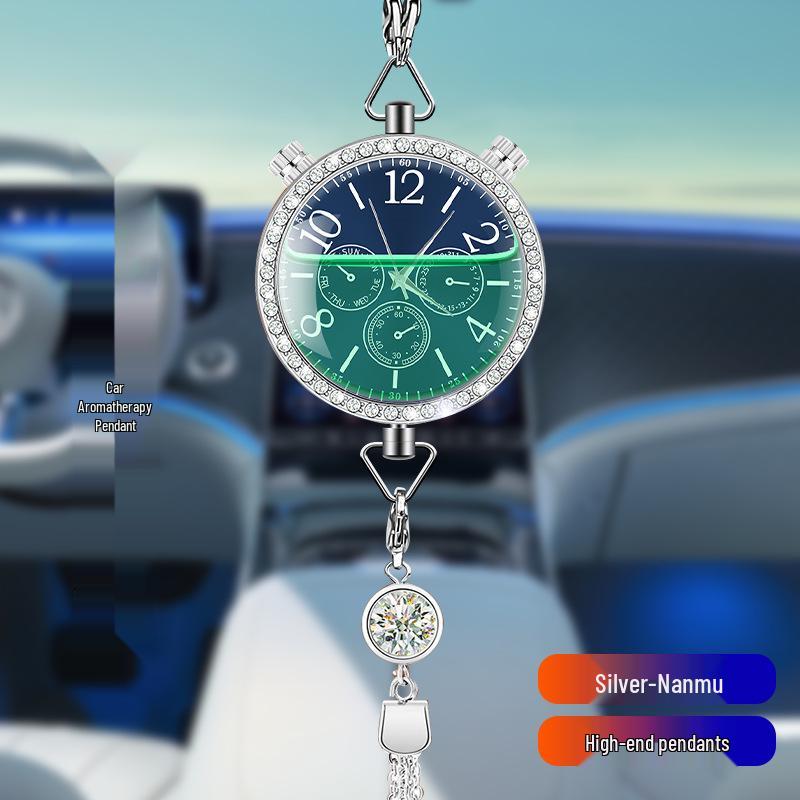 Hanging Car Air Freshener Pendant - Essential Oil Aromatherapy Deodorizer with Long-lasting Light Fragrance for Car Interior Decoration