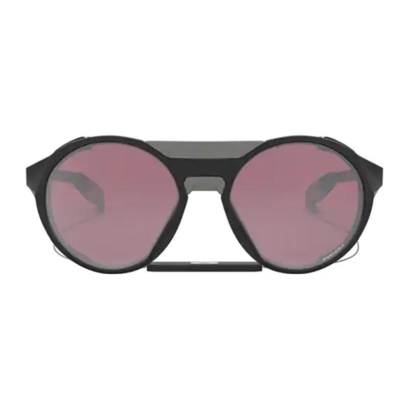 Oakley Logo Embellished Temples Plate Frame Round Sunglasses Unisex Couple Black