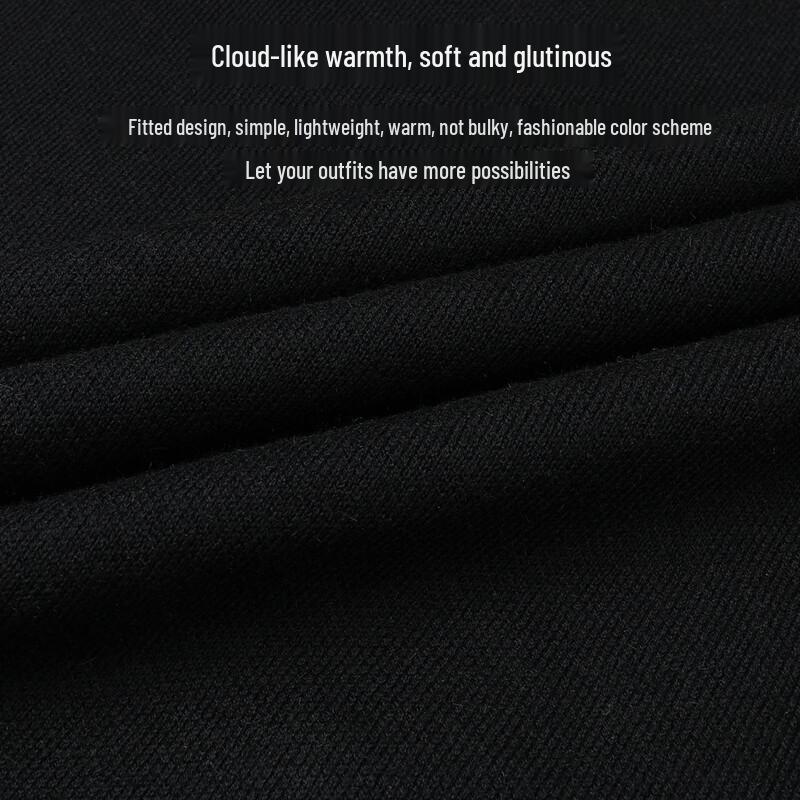 SNOWFLYING Men's Plush Wool Blend Pullover Sweater