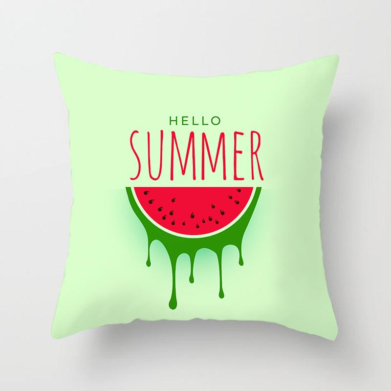 Modern Simple Pillow Letter Watercolor Print Pillow Cushion Cover Home Supplies