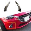 Head Front Fog Light Lamp Frame Sticker Eyebrow ABS Chrome Cover Trim Panel For Mazda 2 Mazda2 Demio 2015 2016 2017 2018