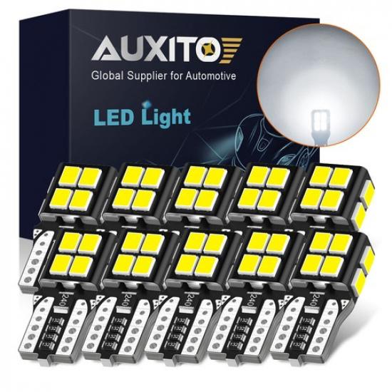 AUXITO 168 White 194 Interior LED T10 Bulbs for Toyota Dome Trunk Map Door Light