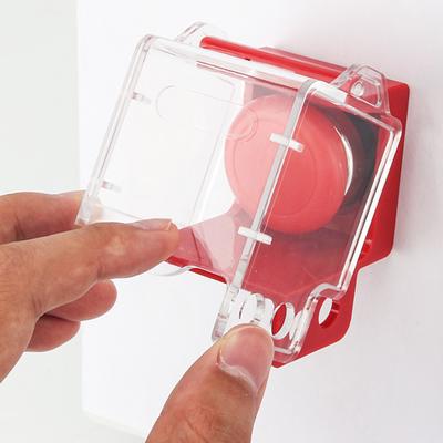 1/2/3 Pièces Couvercle de Bouton d'Arrêt d'Urgence Design Transparent Installation Simple Pousser Très Visible