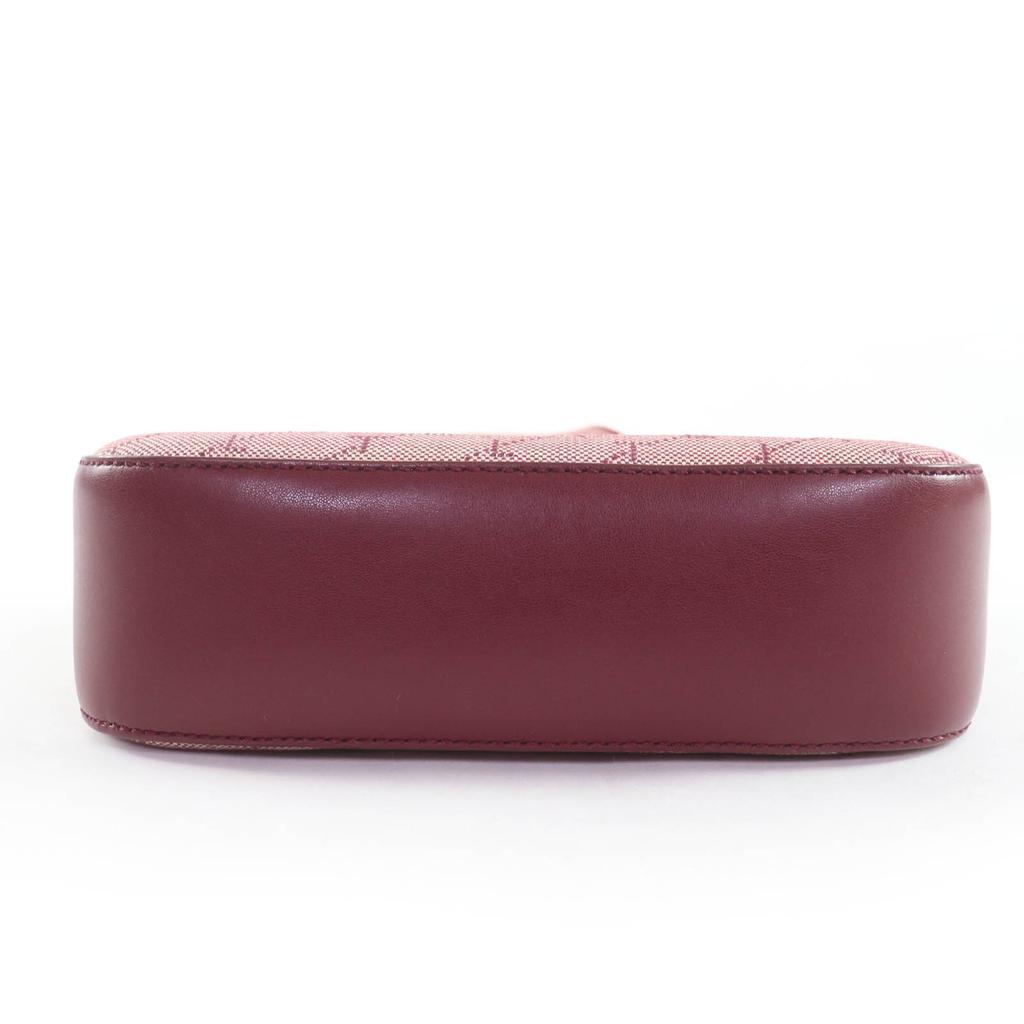 Great Stella McCartney Shoulder Bag Monogram Canvas Logo Bordeaux series Used