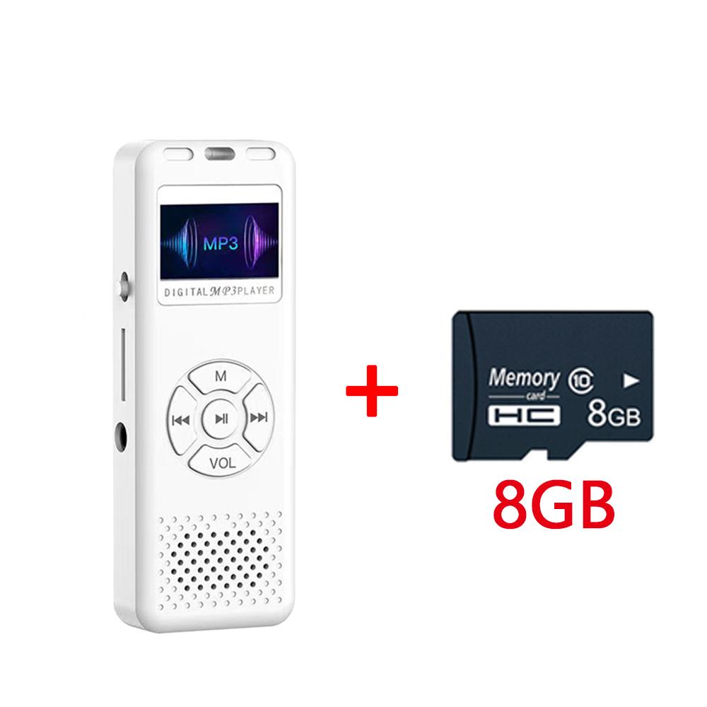 8-64GB Mini Digital Audio/Sound/Voice Recorder Convenient MP3 Player Digital Voice Recorder FM Mini Radio HiFi Sound Quality