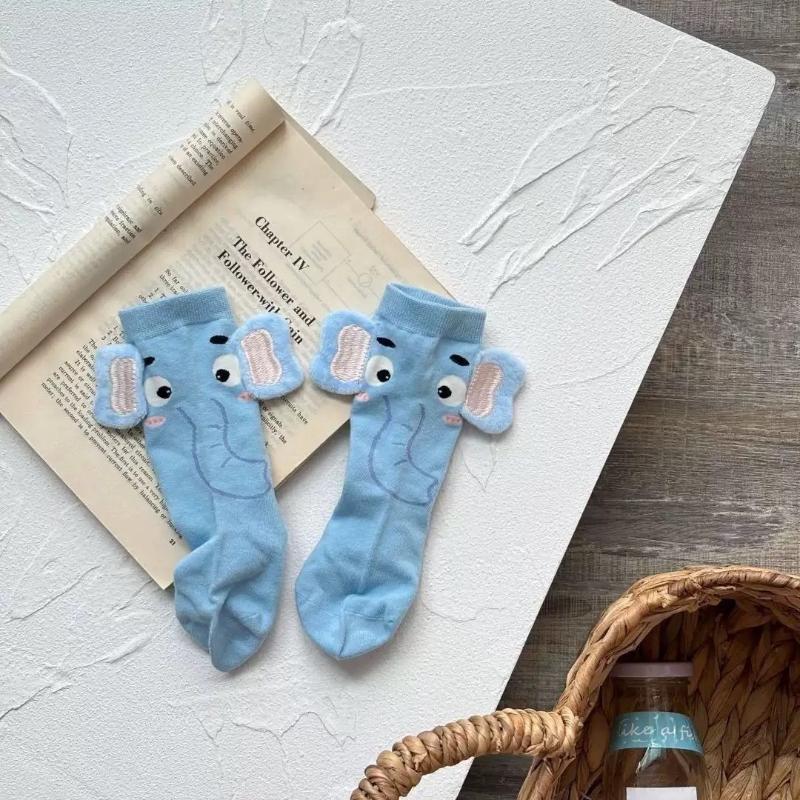 

Kawaii Cartoon Socks Winter Women Girls Warm High Quality Fashion Middle Tube Socks Soft Comfortable Cotton Socks A2