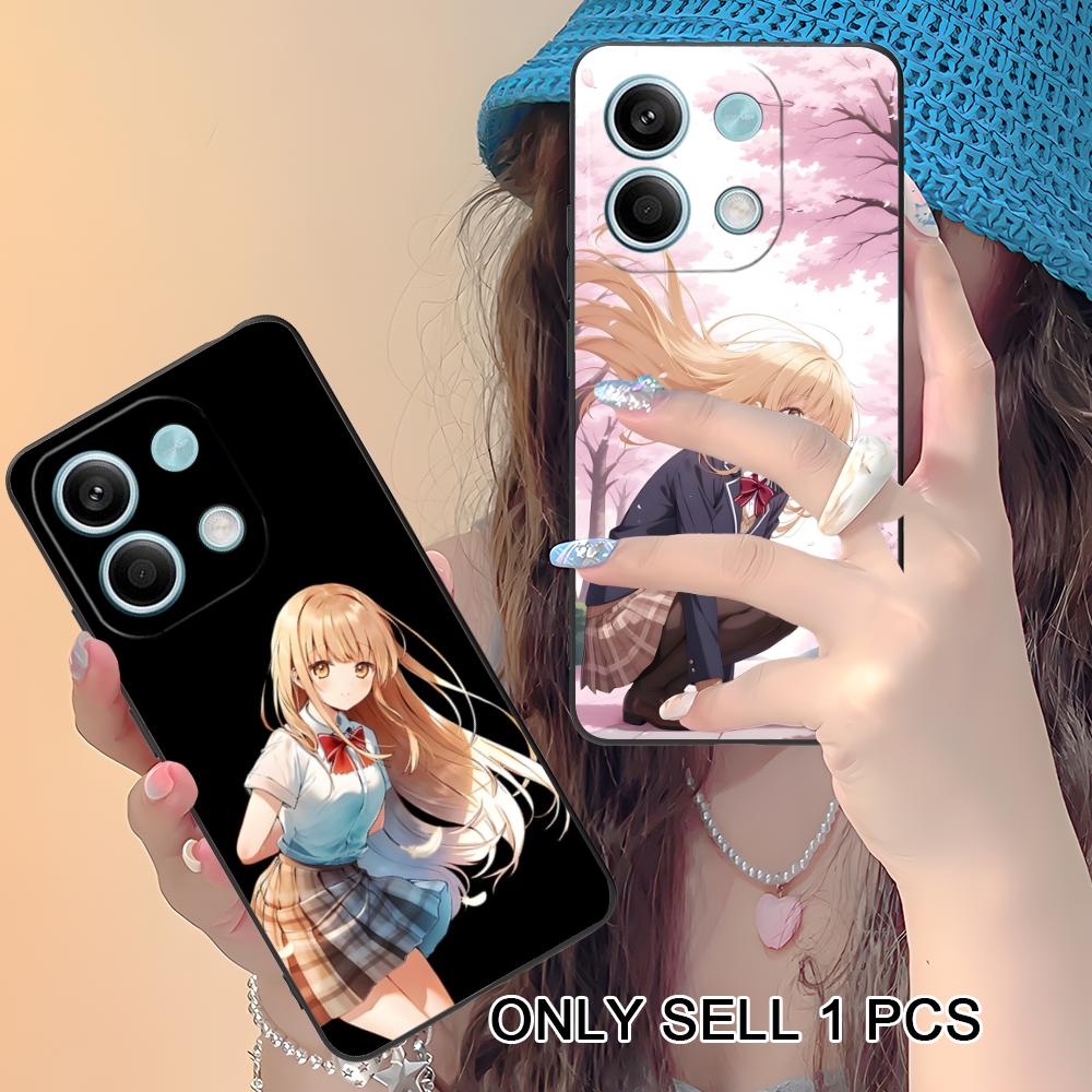 Angel Mahiru Shina Phone Case for Xiaomi Redmi Note 14 13 12 11 S Pro Plus 4G 5G Soft TPU Shockproof Cover