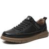 Golden Sapling Mens Fashion Flats Sneakers Winter Genuine Leather Walking Casual Shoes Comfortable Men Trendy Skateboad Shoes