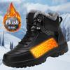 New Men Winter Snow Boots Women Super Warm Ankle Boots Unisex Plush Sneakers Wearable Anti-slip Waterproof Men's High Top Boots