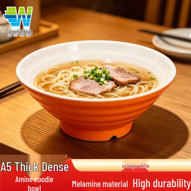 Durable A5 Melamine Noodle and Soup Bowl