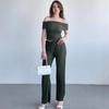 2025 Summer Waist-Slimming, Figure-Flattering Two-Piece Set: Loose, Comfortable Round Neck Sleeveless Top & Pants.