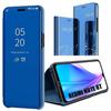 Protective Case - E.F.CONNECTION - Redmi Note 8T - Mirror Effect - Translucent Window - Blue