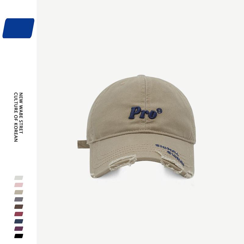 Fashion Vintage Baseball Hat for Men Women Summer Cotton Letter Embroidery Sunshade Duck Tongue Cap Unisex Outdoor Baseball Hat