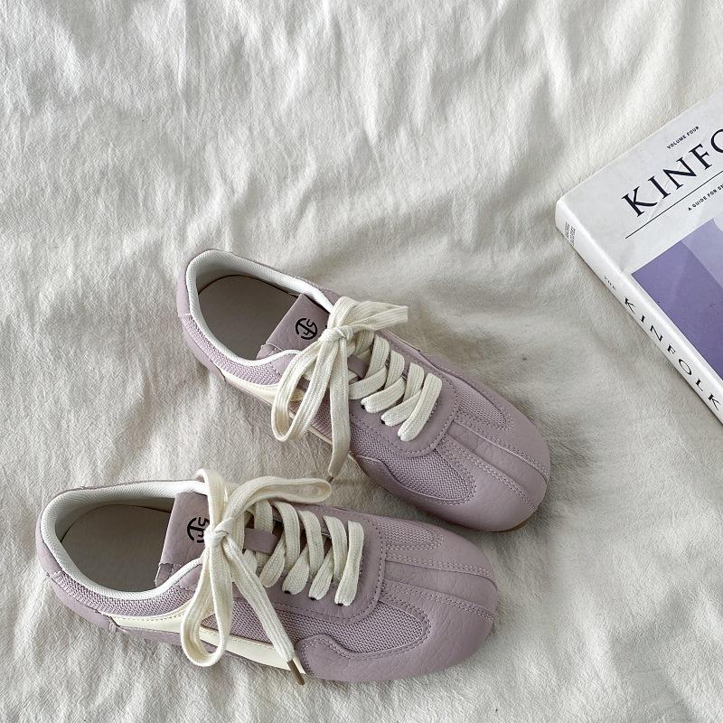 

Niche purple retro German training shoes women s 2025 new spring versatile dopamine sports and leisure shoes Forrest Gump board shoes 35 фиолетовый