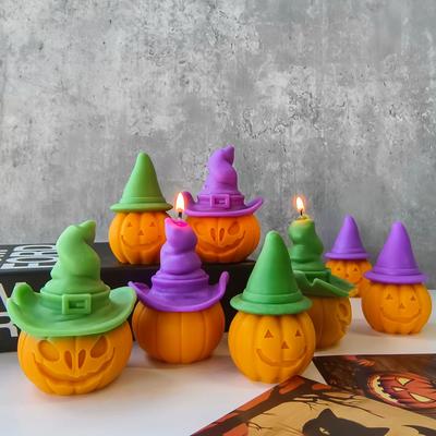 Halloweenowa dynia świeca zapachowa silikonowa forma DIY gips żywica ozdoby formy Halloweenowa dekoracja tworzenie świec