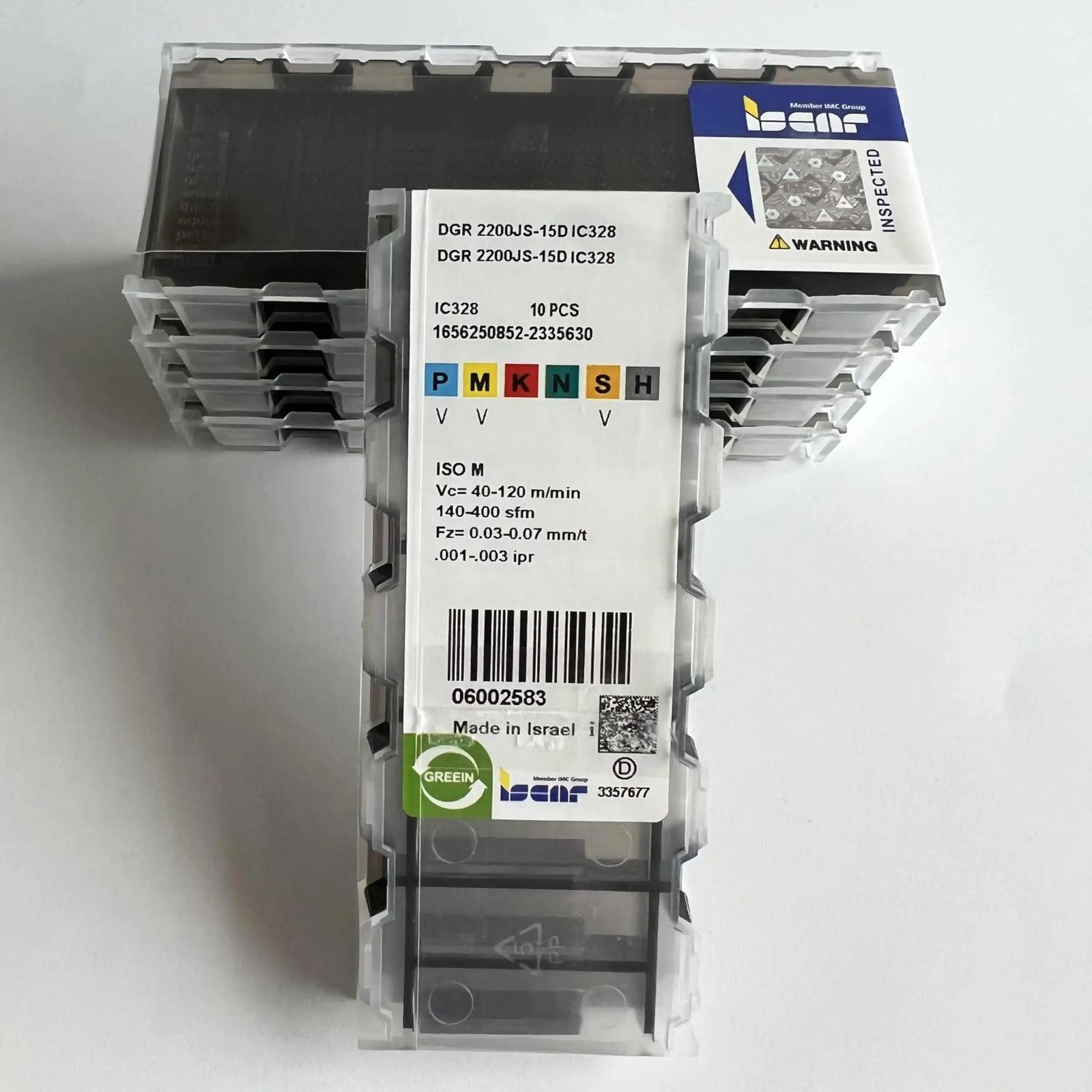 

ISCAR / DGR2200JS-15D IC328 /Industrial indexable Carbide Inserts 10 PCS