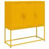VidaXL Highboard Mustard Yellow 100.5x39x107 Cm Steel, Sideboard, Cupboard, Side Cabinet, Cabinet, Storage Cabinet, 846539