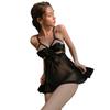 Summer Sheer Nightgown: Sexy Bowknot Pajamas for Women