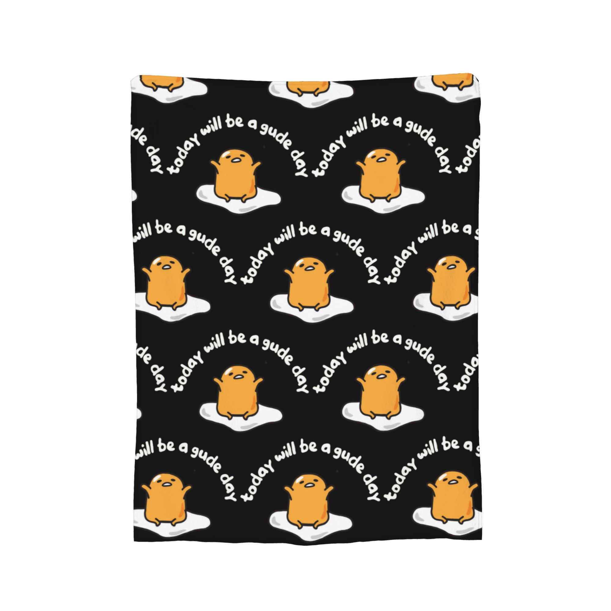 

Одеяло Lazy Egg Gudetama Милое Мультяшное Флисовое Забавное Дышащее Плед для Постельных Принадлежностей Гостиной Текстильный Декор, 75x90cm