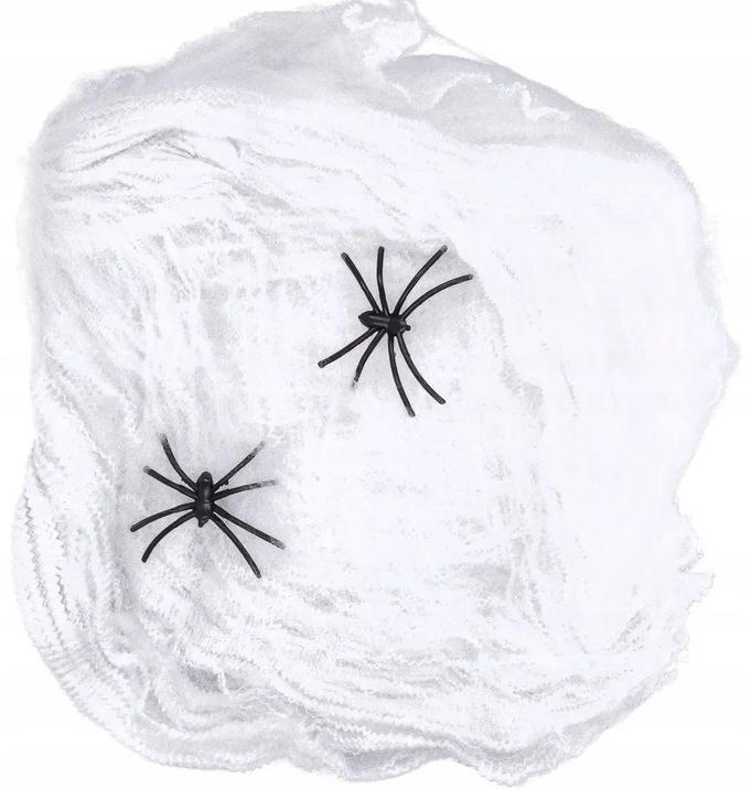 Halloween Spiderweb, White, 60G, 1 Pack