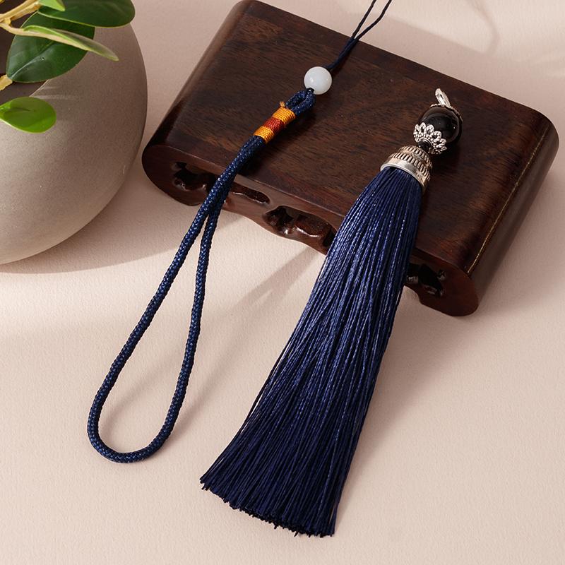 Handmade Chinese Knot Tassel Gourd Charm - DIY Car Hanging Ornament & Musical Instrument Accent