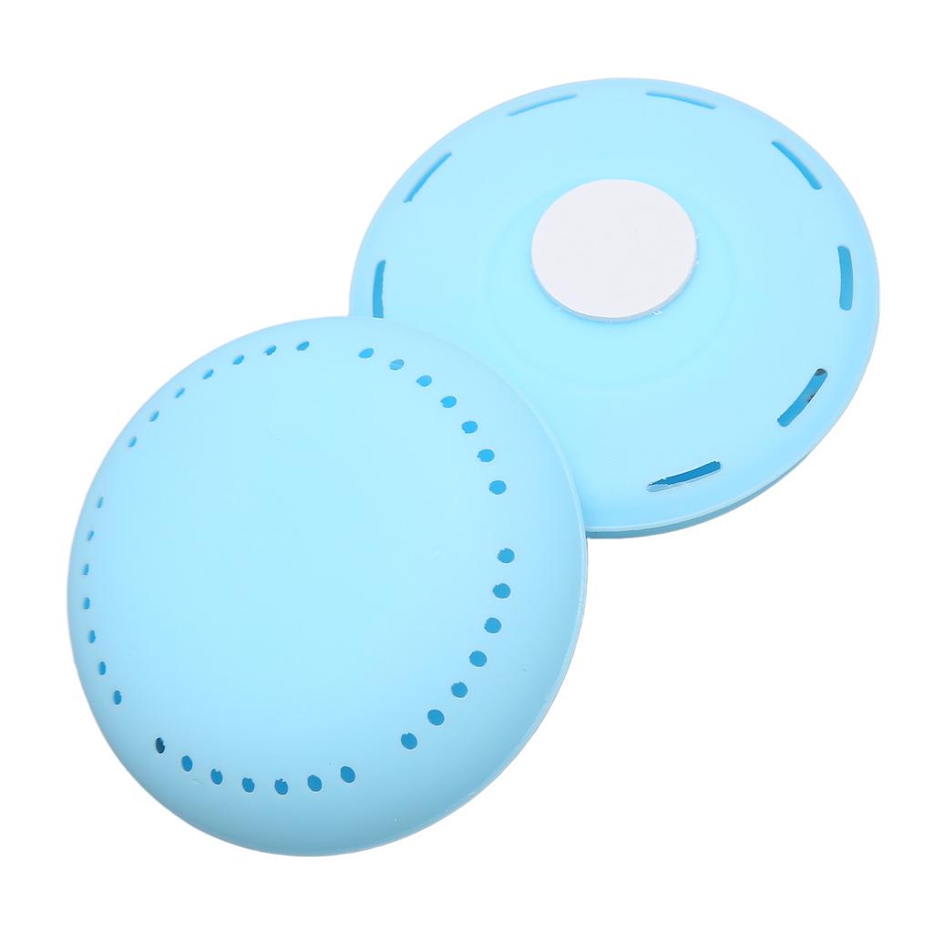 2pcs Adhesive Freshener Box Portable Remove Odor Round Freshener Box for Wardrobe Purple