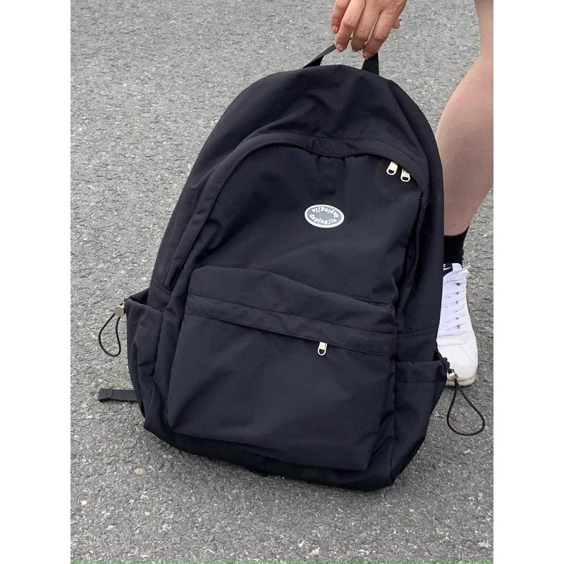 Schoolbag schoolbag female college student, Korean ins trendy fashion versatile large capacity trend backpack leisure travel backpack female