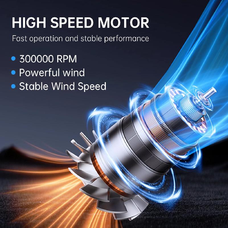 X7 Violent Blower Wind Speed 45m/s Brushless Motor 40mm Turbo Jet Fan With 1 Nozzles Dust Blowing Keyboard Cleaning Air Blower