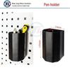 Black Square Pegboard Hook & Tool Holder Shelf - Metal Storage Rack & Accessory Display