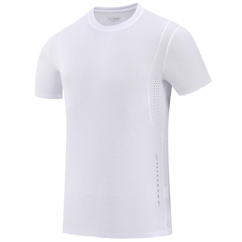 Sportovní tričko s krátkým rukávem, rychleschnoucí, pro pánské letní ležérní běžecké topy, prodyšné volné tričko