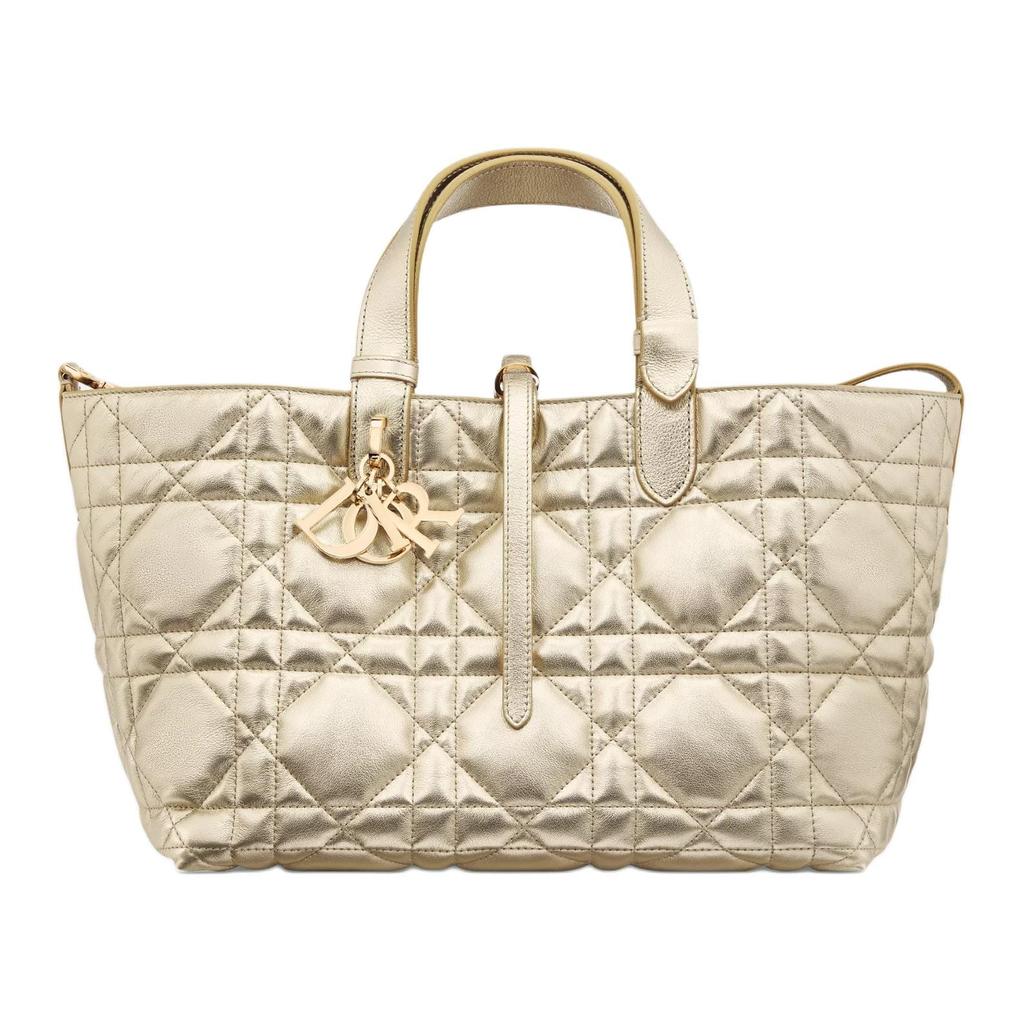 DIOR Toujours Calfskin Native Bag, One Shoulder Handbag Medium Women's Gold M2821ONRU-M25J