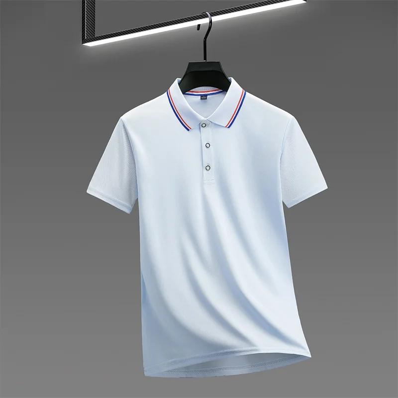 Men's Casual Solid Color Short Sleeve Polo Shirt 2026 Summer Fashionable Comfortable Versatile Top for Men