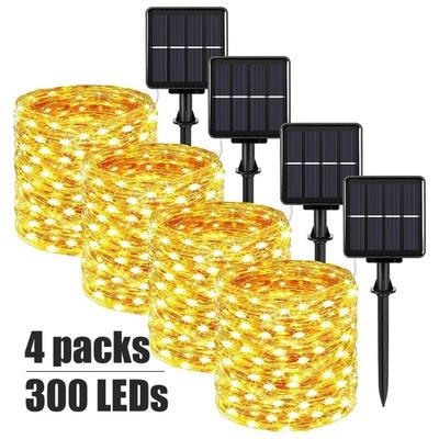 40m/30m/20m/10m/5m מחרוזת אור LED סולארית חג אור LED אור גן שמש חיצוני זר פיות מחרוזת אור חג המולד