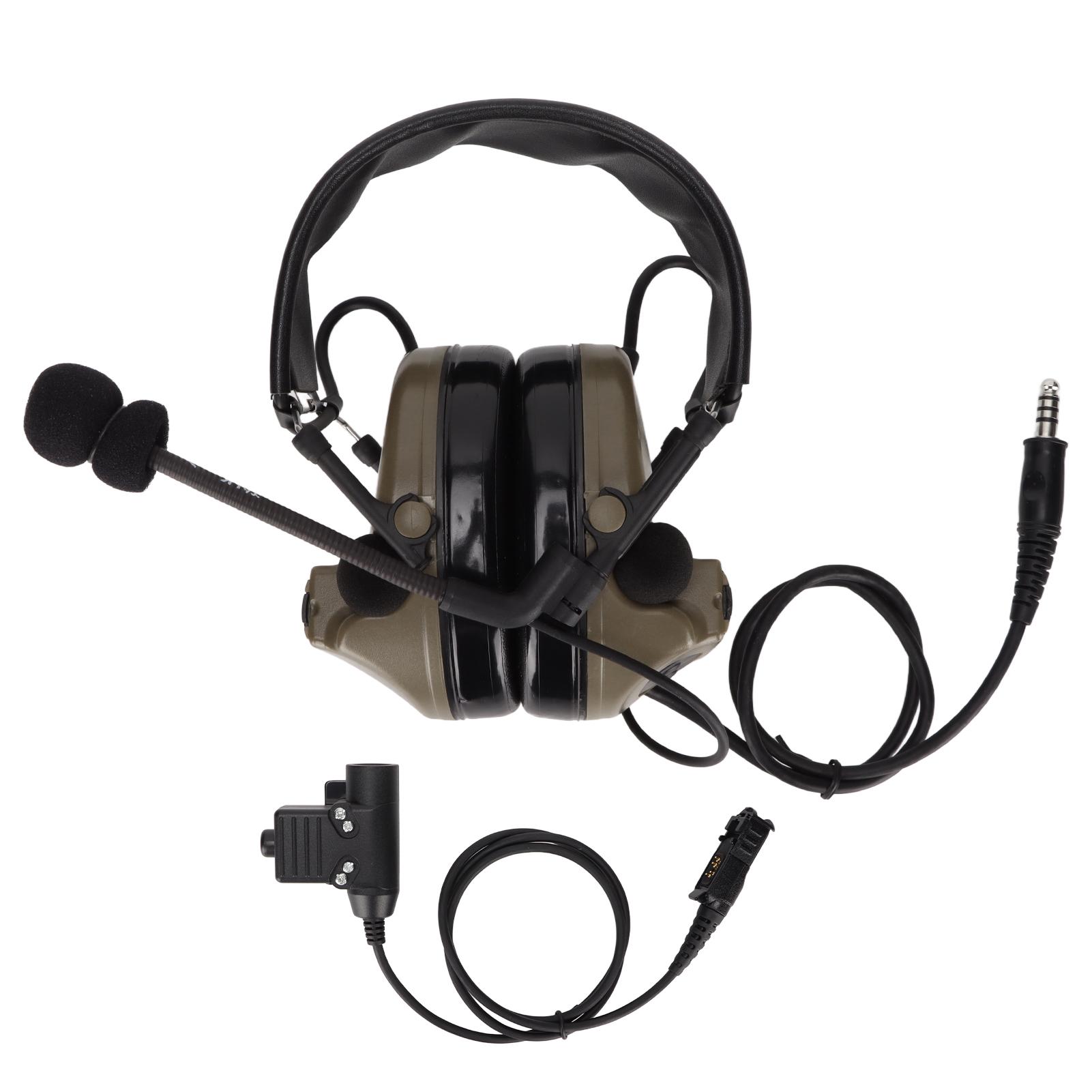 

7.1mm Silicone Earmuffs Hearing Noise Cancelling Pickup Headphones U94 PPT Suitable for зелений