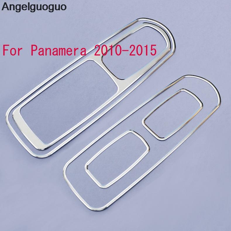 Car Styling Car Window Glass Lift Buttons Frame Decoration Cover Trim For Porsche Panamera Cayenne