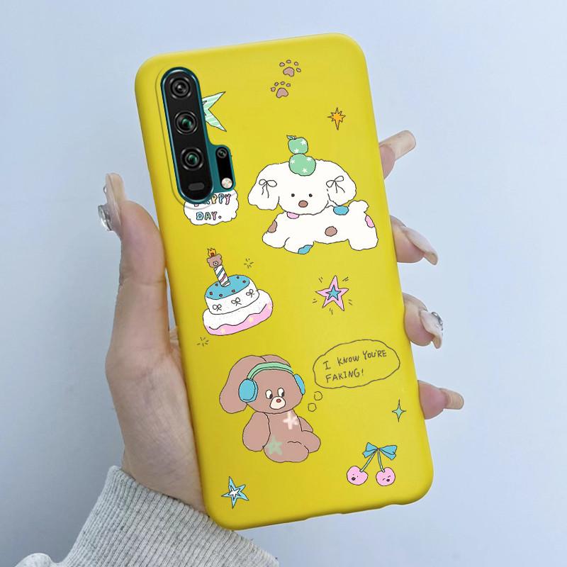 For Honor 20 Pro Case Honor20 Pro Back Soft TPU Silicone Cover Cute Cartoon Panda Phone Case For Huawei Honor 20 Pro Coque Funda