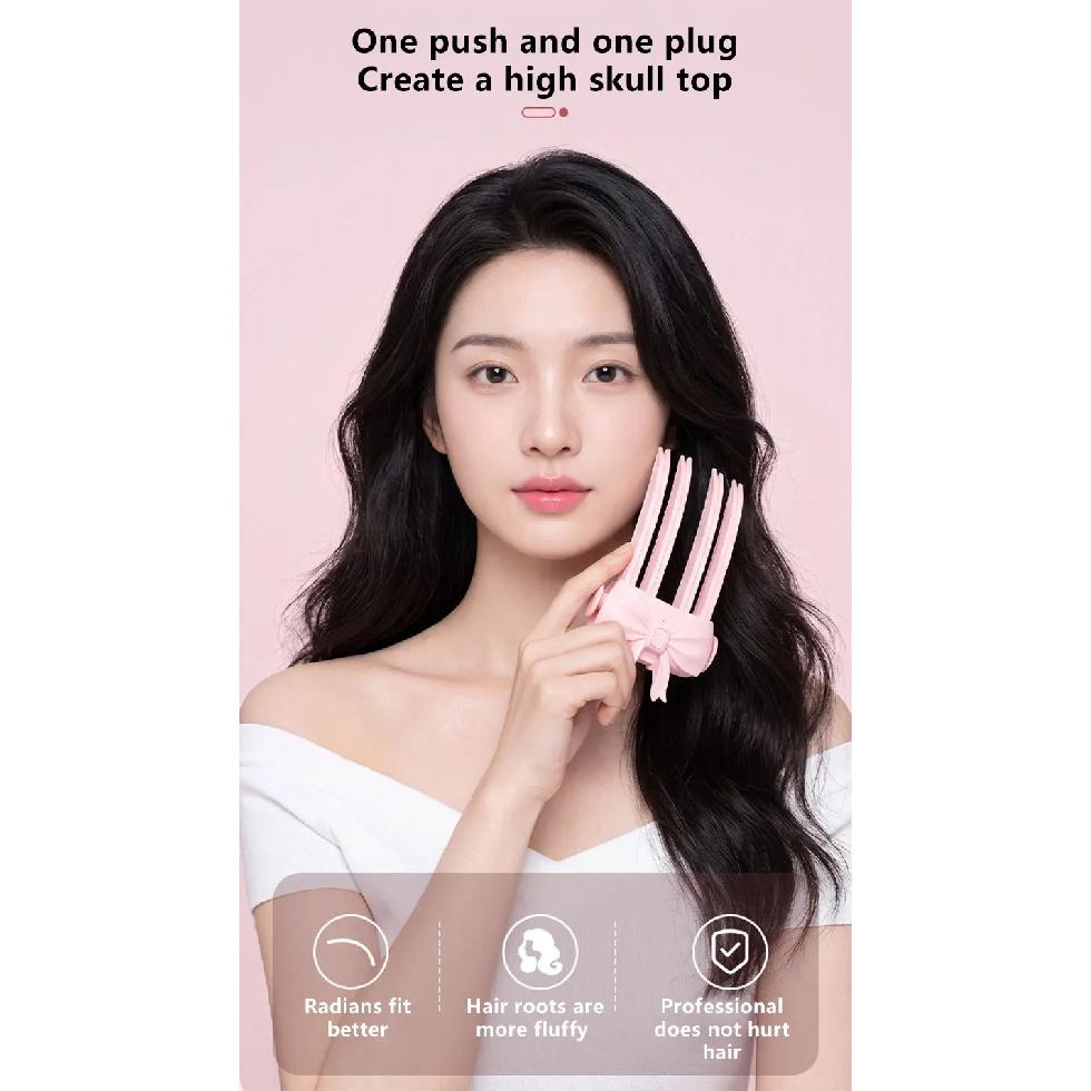 Wireless Heated Volumizing Root Lift Clip For Flat Fine Hair Portable Travel Styling Tool Comb Volumizer Crown Lifting Portable