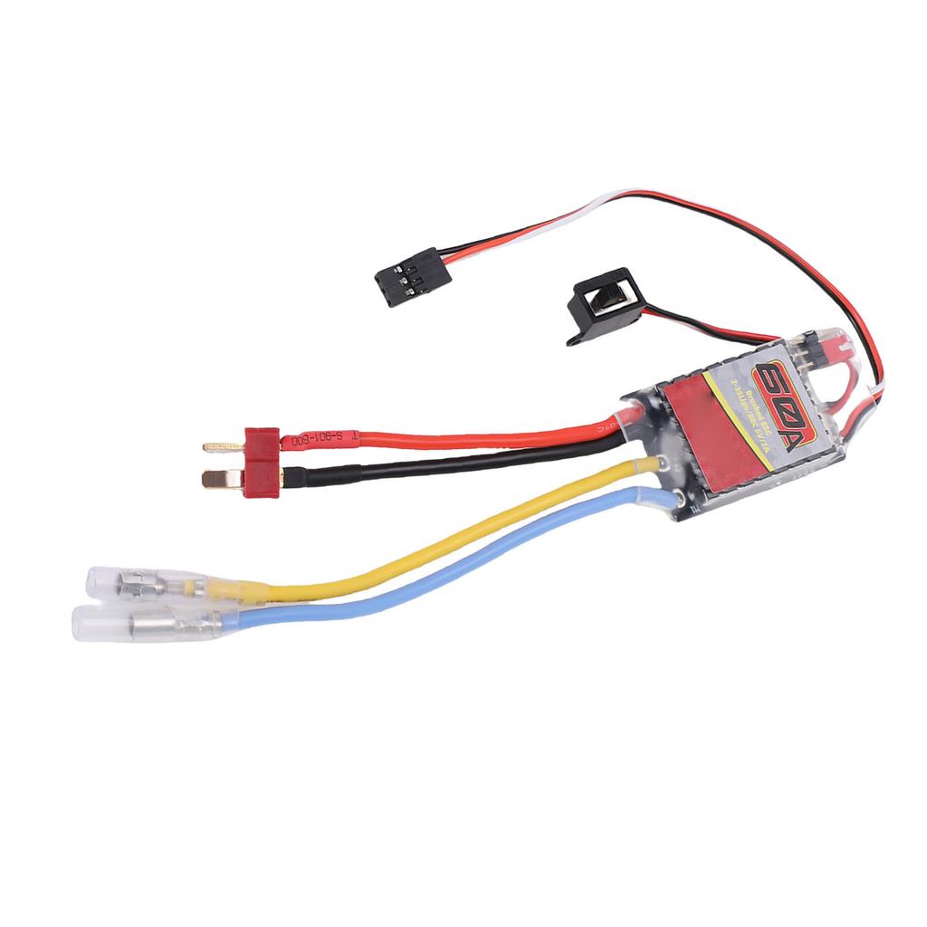 ESC Fit for 540 550 380 370 RC Car Boat Brushed Motor 60A Electronic Speed Controller with T Plug