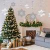 Charming Christmas Snowflake Hanging Decorations With Spiral Design For Festive Displays