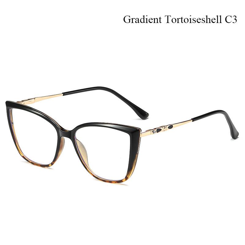 Anti Blue Light Glasses Prescription Spectacles Women -1.00,-2.00,-4.00,-5.00