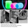 20PCS Luminous Tire Valve Caps Motorcycle Bike Wheel Nozzle Dustproof Tyre Valve Stem Fluorescent Night Glowing Car Decor